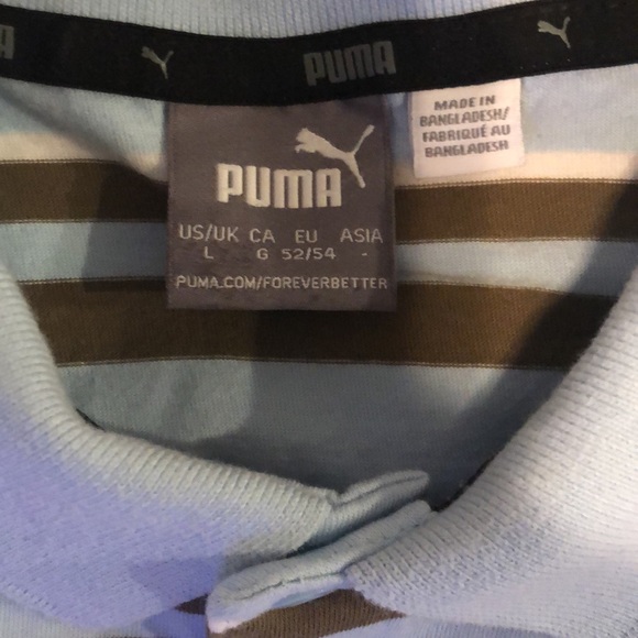 Puma Men’s Polo Shirt Short Sleeve Size Large EUC - Picture 5 of 11